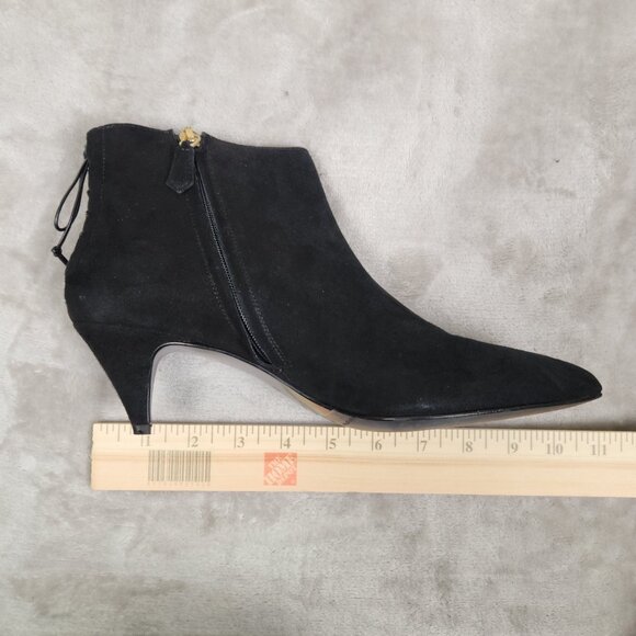 GRIGIARANCIO Suede Booties Black Made in Italy Size EU 39 - Picture 10 of 11